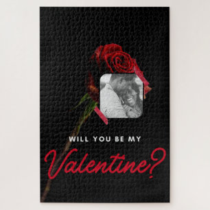 Photo personnalisée Rose Valentine's Jigsaw Puzzle