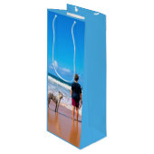 Photo personnalisée Sac à vin votre propre concept (Devant Angle)