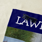 Photo personnalisée serviette de plage marine - ca (En situation)