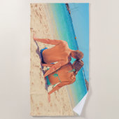 Photo personnalisée Serviette de plage Votre desig (Devant)
