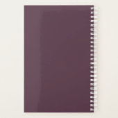 Photo personnalisée Simple Cassis violet & blanc M (Dos)