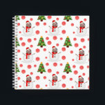 Photo personnalisée snowman christmas livre d'or<br><div class="desc">Livre d'or de l'album photo de Noël personnalisé. Customisez votre album en ajoutant votre photo.</div>