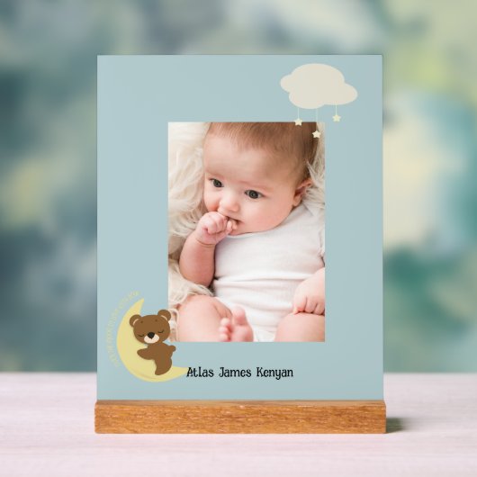 Photo personnalisée sur le panneau Lune (Neutre)