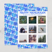 PHOTO PERSONNALISÉE Sweaters Hanoukka moches carte (Devant / Derrière)