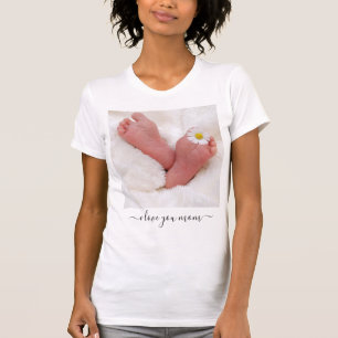 Photo personnalisée T-shirt et texte - I Love You