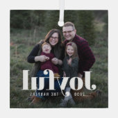 Photo Personnalisée Tellement Joyeuse Ornement de  (Verso)