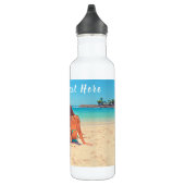 Photo personnalisée Texte Bouteille d'eau avec vos (Droite)