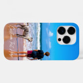 Photo personnalisée Texte coque iphone Vos animaux (Verso (horizontal))