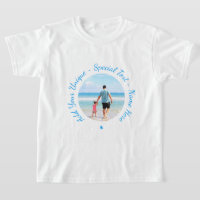 Photo personnalisée Texte Enfants T-shirt Votre fa