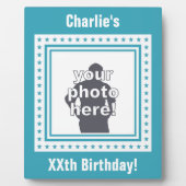 PHOTO PERSONNALISÉE, TEXTE ET plaque COULEUR (Devant)