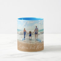Photo personnalisée Texte Mug vos photos de famill