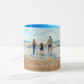Photo personnalisée Texte Mug vos photos de famill