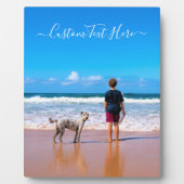 Photo personnalisée Texte Plaque Vos Animaux Photo (Devant)