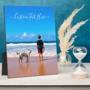 Photo personnalisée Texte Plaque Vos Animaux Photo