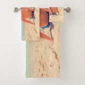 Photo personnalisée Texte Serviettes de bain Votre (En situation)