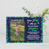 Photo personnalisée Trampoline Invitation de fête  (Debout devant)