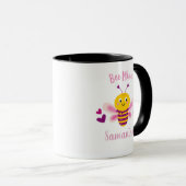Photo personnalisée Valentine Bee Mine Mug (Devant droit)