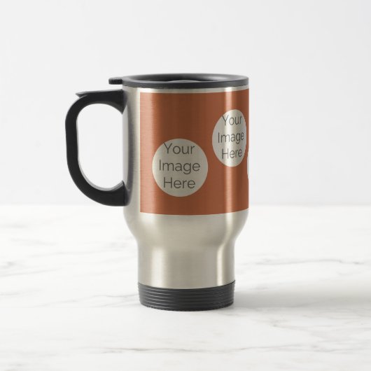 Photo personnalisée Voyage de la fête Mug - Mocha  (Gauche)