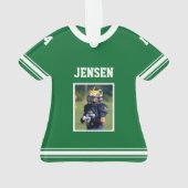 Photo personnelle de football Jersey Green (dos)