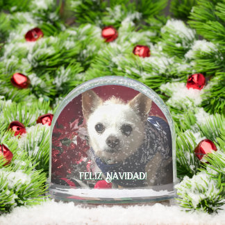 Photo pet child family baby vacation Snow Globe Sneeuwbol