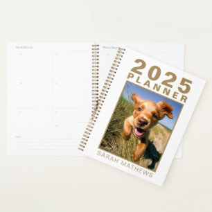 Photo Pet Dog Gold White Name Simple 2025