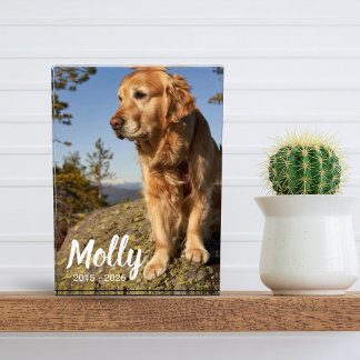Photo Pet Memorial Plaque Dog Loss Keepsake Gift Fotoblokken
