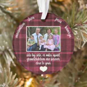 Photo Petits-enfants près de votre coeur Plaid Noë