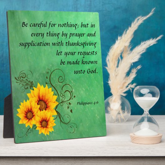 Photo Philippiens 4:6 Plaque (Côté)