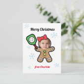 Photo Pickleball Gingpain fille Carte postale (Debout devant)