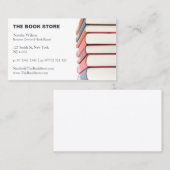 Photo, pile de livres - Boutique - Carte de visite (Devant / Derrière)