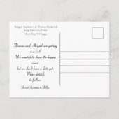 Photo Pink Heart Balloons Fiançailles Faire-part (Dos)