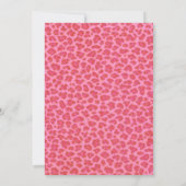 Photo Pink Leopard Graduation Invitation (Dos)