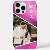 Photo Pink Monogram Case-Mate iPhone Case (Achterkant)