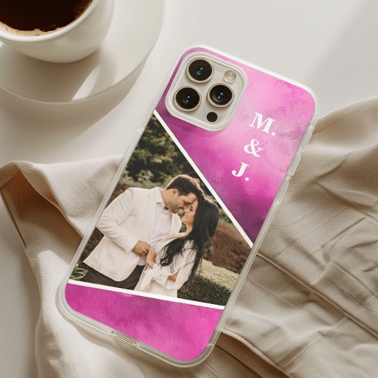 Photo Pink Monogram Case-Mate iPhone Case