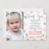 Photo Pink Onederlander Carte de remerciements (Devant)