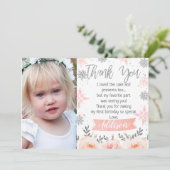 Photo Pink Onederlander Carte de remerciements (Debout devant)