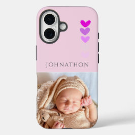 Photo Pink Personalized Phone iPhone 16 Hoesje
