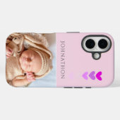 Photo Pink Personalized Phone Case-Mate iPhone Case (Achterkant (horizontaal))