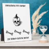 Photo Plaque "ABANDON ALL HOPE" (Côté)