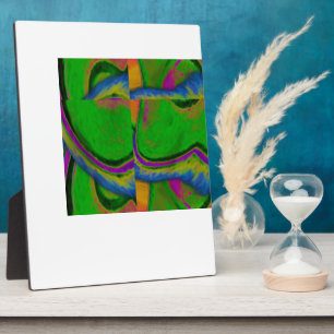 Photo Plaque Abstraite Verte