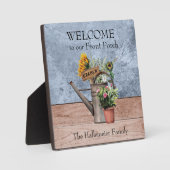 Photo Plaque Artwork Tournesol et Jardin Rose (Recto)