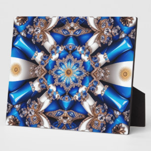 Photo Plaque aux couleurs argentines Design moderne
