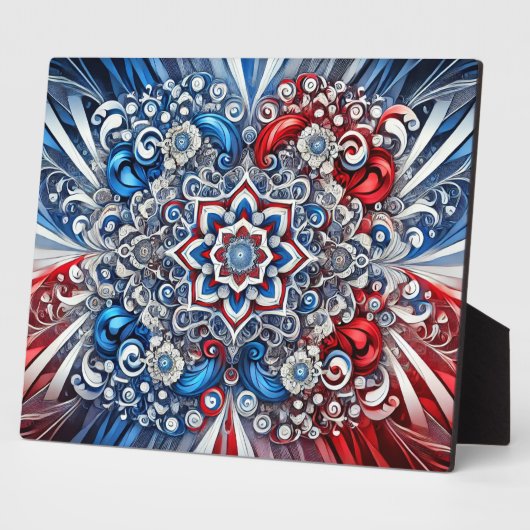 Photo Plaque aux couleurs françaises Design moderne (Côté)