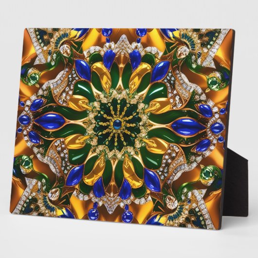 Photo Plaque avec Brésil Couleurs Design moderne (Côté)