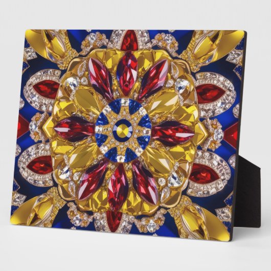 Photo Plaque avec Colombie Couleurs Design moderne (Côté)