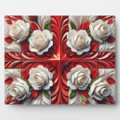 Photo Plaque avec design Rose anglais (Devant)