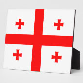 Photo Plaque avec drapeau de la Géorgie (Côté)