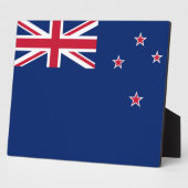 Photo Plaque avec drapeau de la Nouvelle-Zélande (Côté)