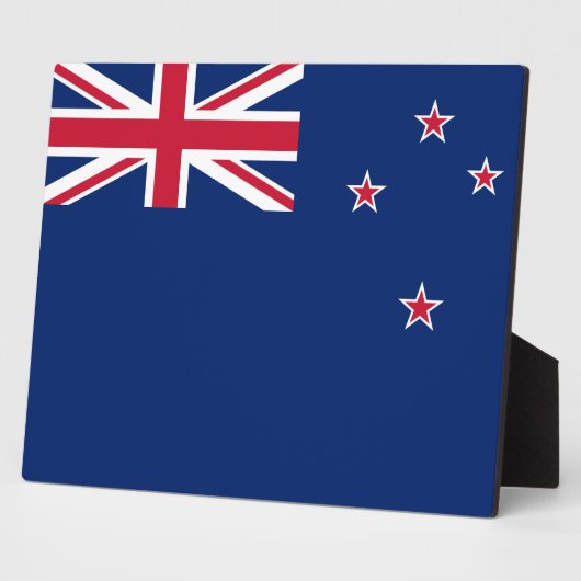 Photo Plaque avec drapeau de la Nouvelle-Zélande (Côté)