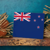 Photo Plaque avec drapeau de la Nouvelle-Zélande (Côté)